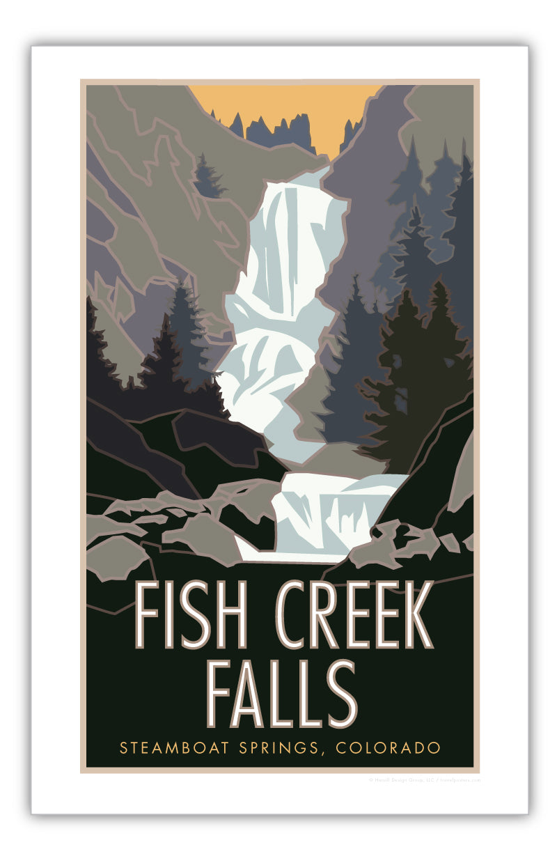 Fish Creek Falls - Steamboat Springs, Colorado - Poster