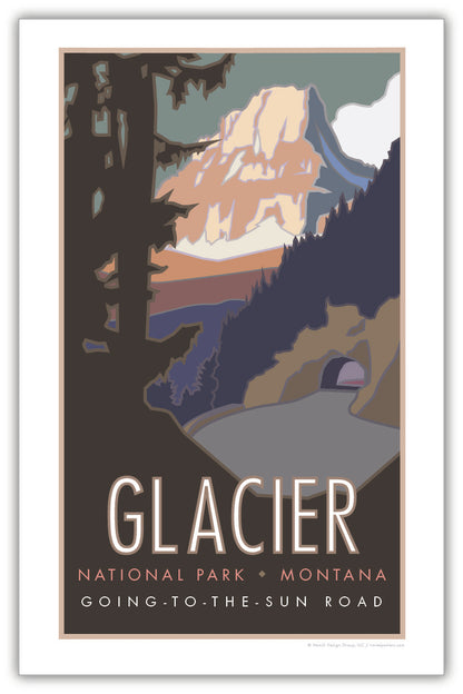 Glacier National Park (Going to the Sun Road), Montana - Poster