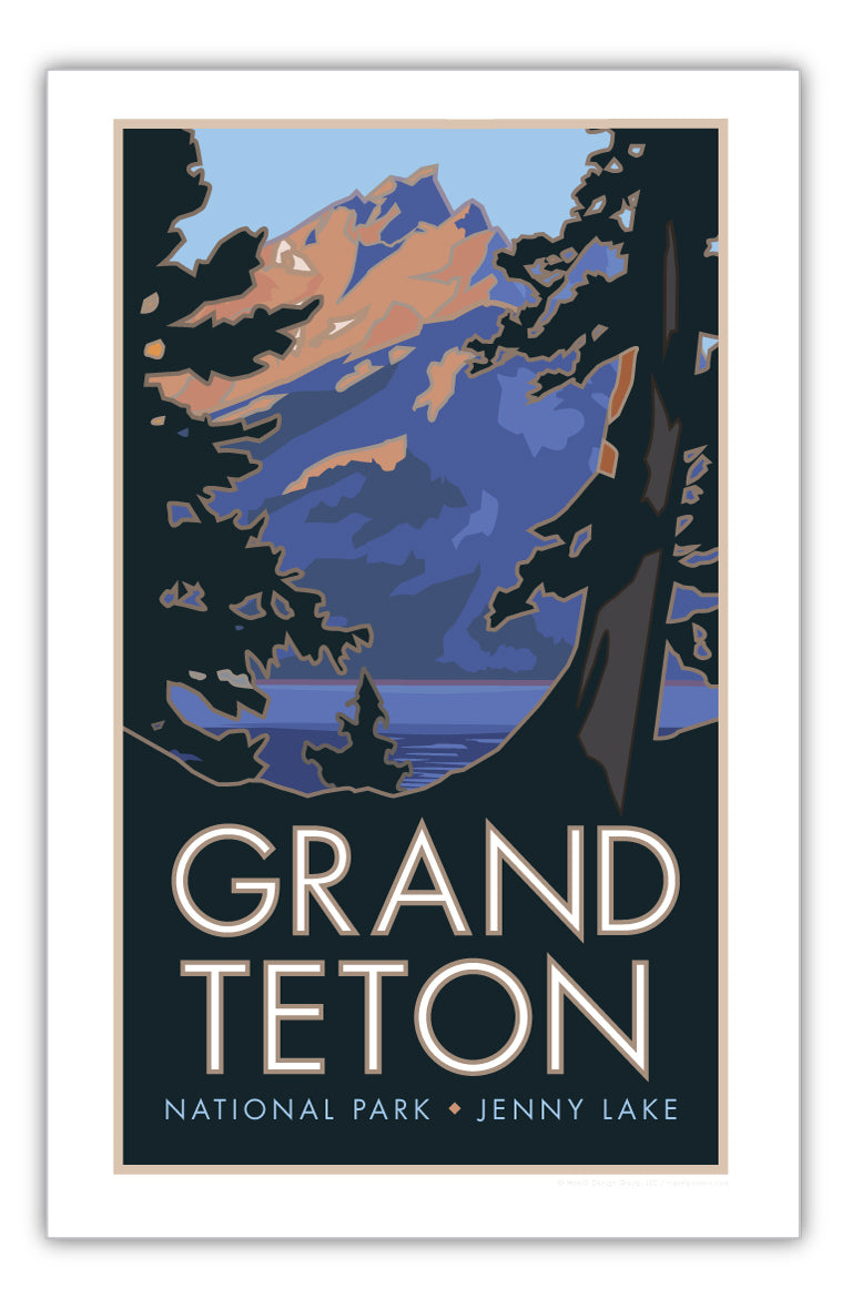 Grand Teton National Park (Jenny Lake), Wyoming - Poster