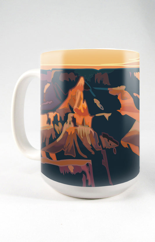 Grand Canyon (Sunset), Arizona - 15oz. Ceramic Mug