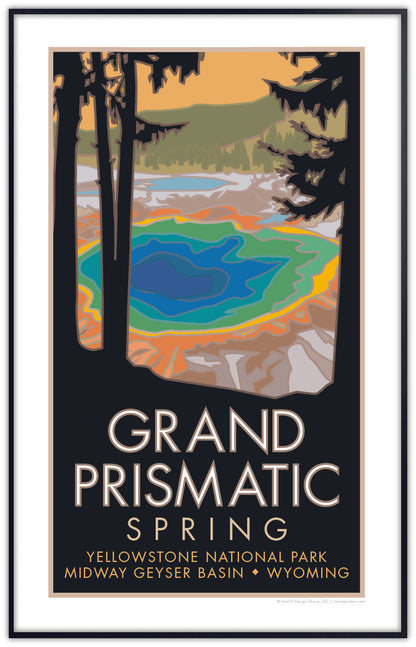 Grand Prismatic Spring, Yellowstone National Park, Wyoming - Poster