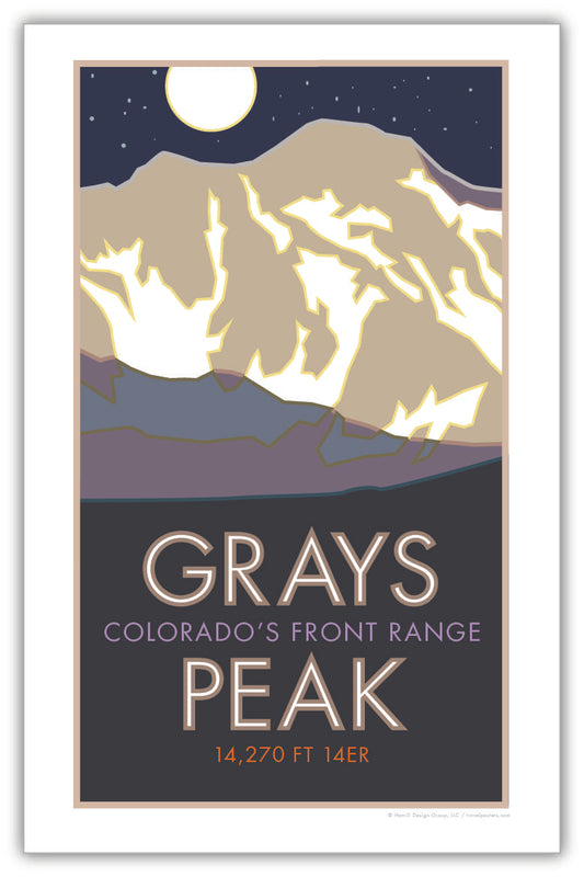 Grays Peak, Colorado - Colorado 14er - Poster