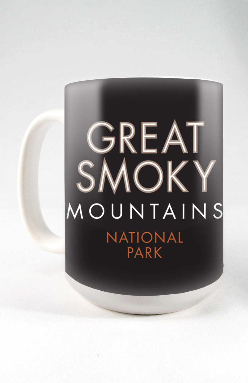 Great Smoky Mountains (Flowers) - 15oz. Ceramic Mug