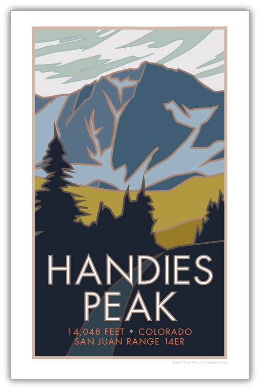 Handies Peak, Colorado - Colorado 14er - Poster