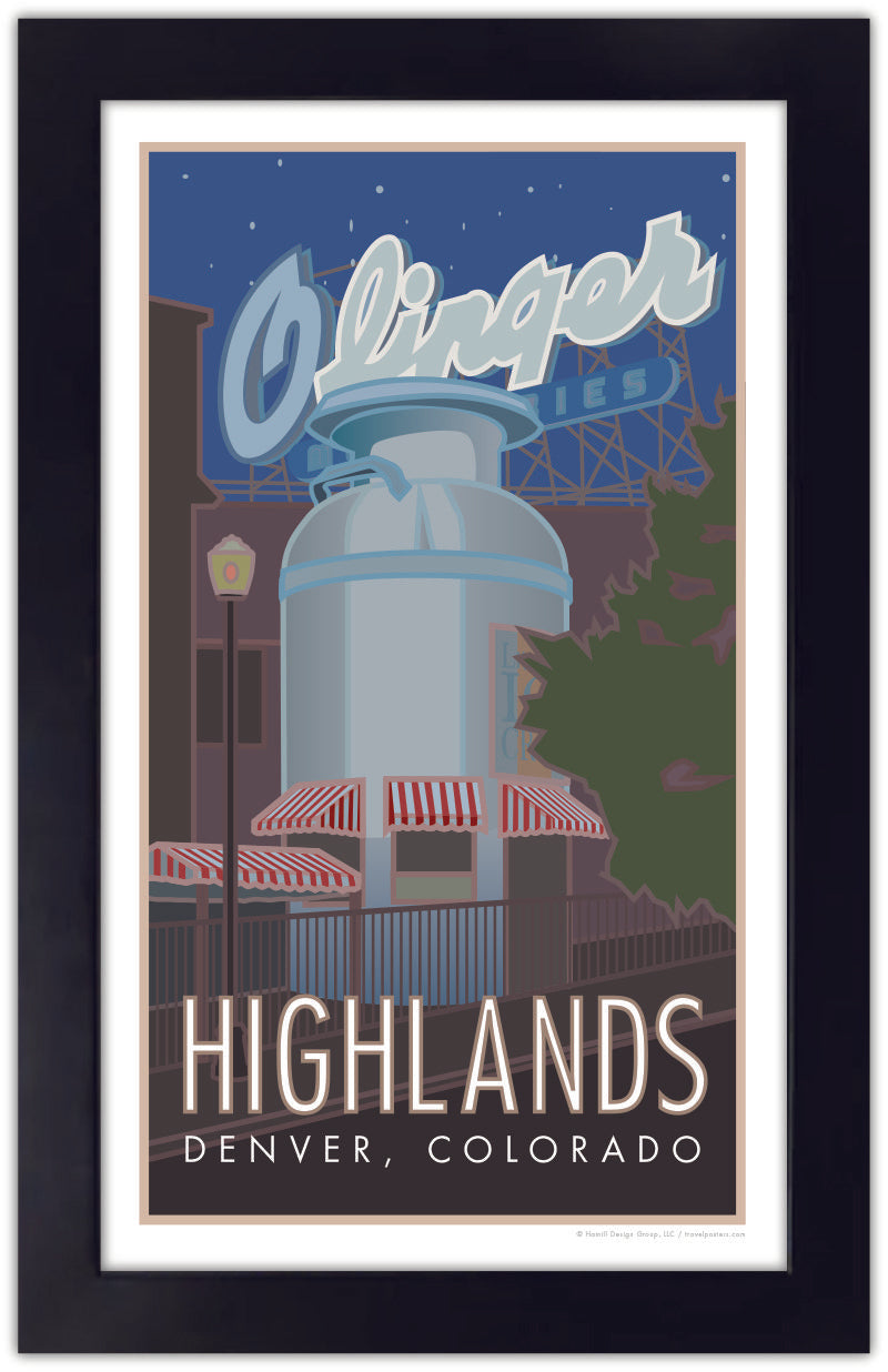 Highlands Neighborhood, Denver, Colorado - Poster