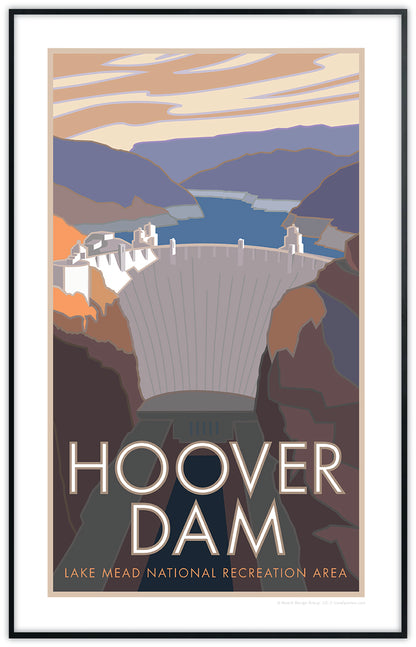 Hoover Dam, Lake Mead National Recreation Area, Nevada - Poster