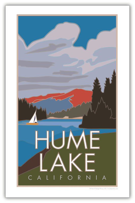 Hume Lake, California - Poster