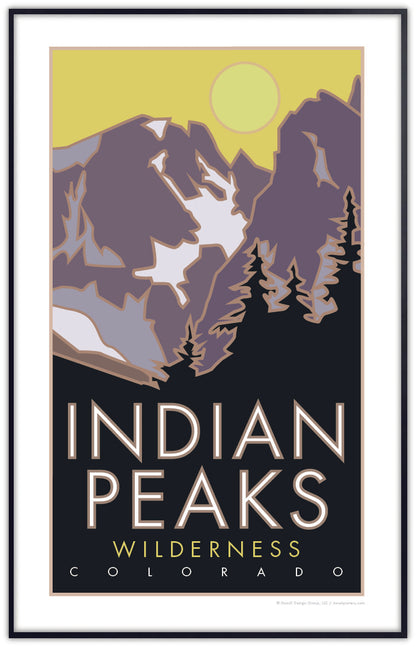 Indian Peaks Wilderness, Colorado - Poster