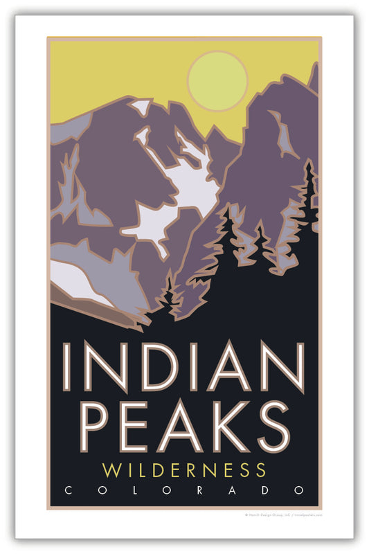 Indian Peaks Wilderness, Colorado - Poster