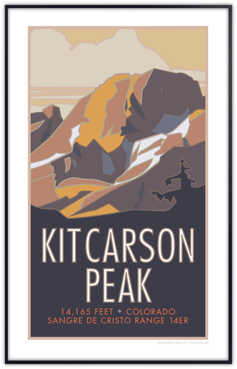 Kit Carson Peak, Colorado - Colorado 14er - Poster