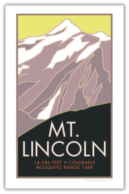 Mt. Lincoln, Colorado - Colorado 14er - Poster