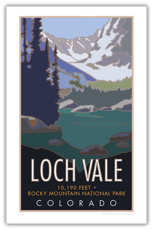 Loch Vale, Rocky Mountain National Park, Colorado - Poster