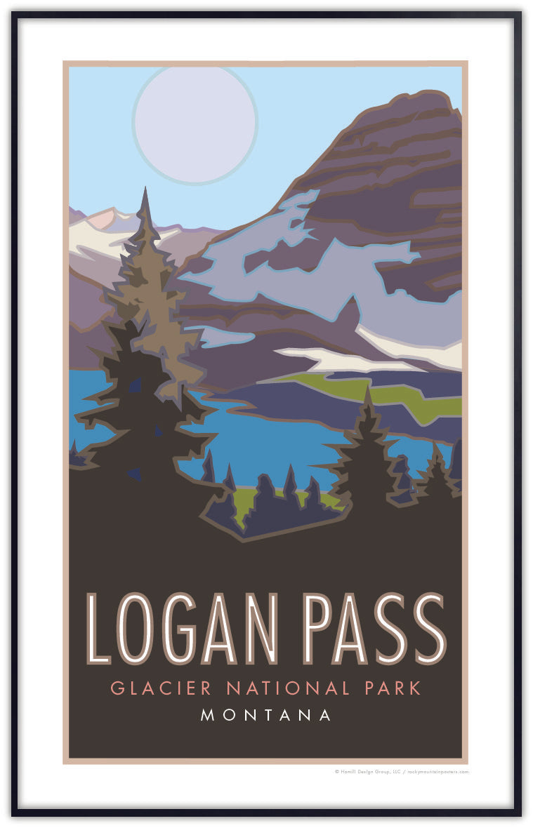 Logan Pass (Glacier National Park) Montana - Poster