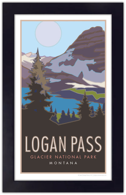 Logan Pass (Glacier National Park) Montana - Poster