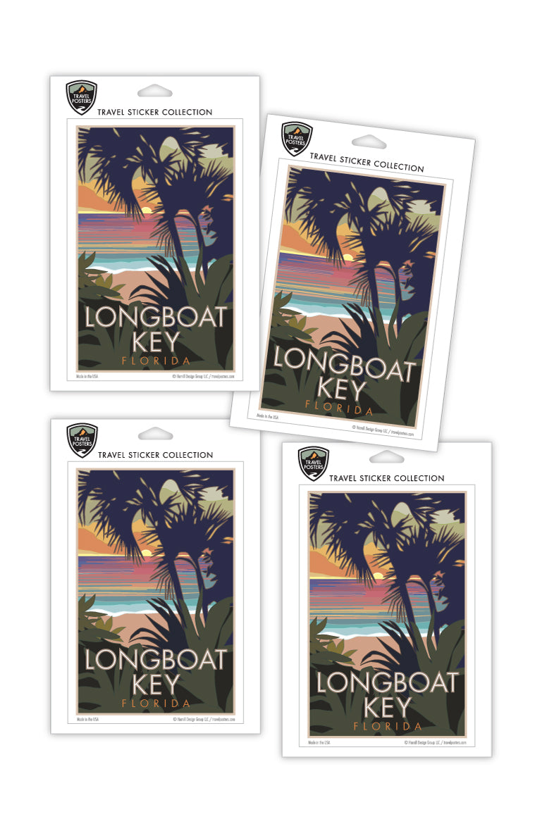 Longboat Key, Florida - 4" x 6" Sticker