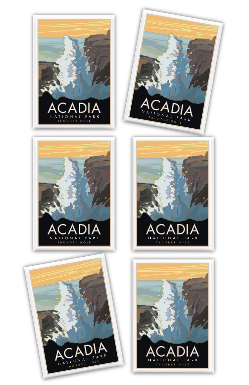 Acadia National Park, Thunder Hole, Maine - 2.5" x 3.5" Magnet