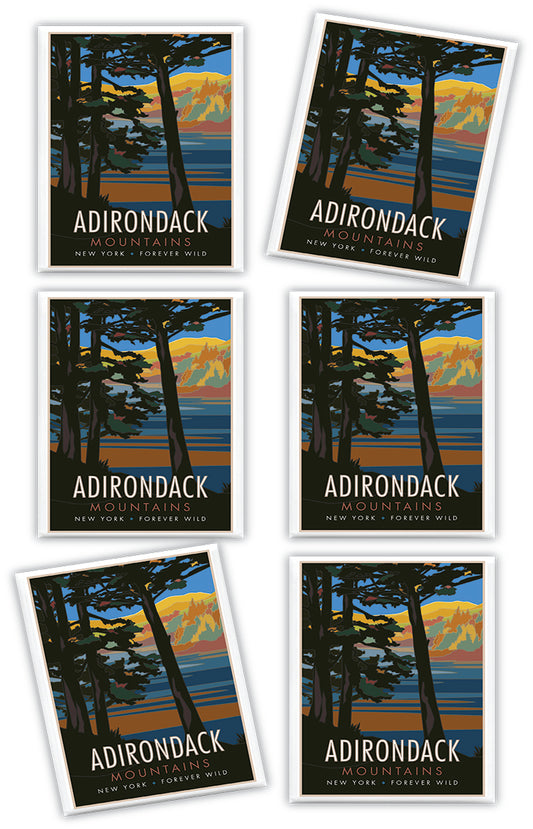 Adirondack Mountains, New York - 2.5" x 3.5" Magnet