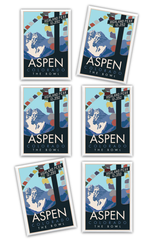 Aspen, Colorado (Highland Peak Bowl) - 2.5" x 3.5" Magnet