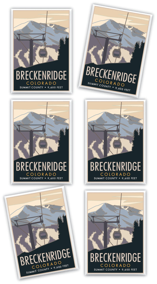 Breckenridge, Colorado, Ski Gondola - 2.5" x 3.5" Magnet