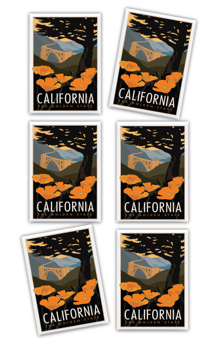 California - The Golden State - 2.5" x 3.5" Magnet