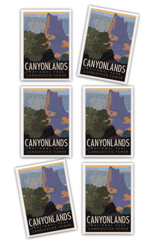 Canyonlands National Park, Utah - Candlestick Tower - 2.5" x 3.5" Magnet