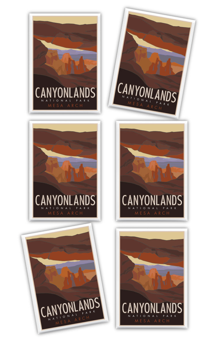 Canyonlands National Park, Utah - Mesa Arch - 2.5" x 3.5" Magnet