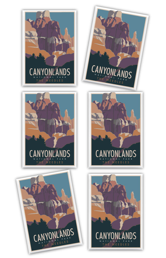 Canyonlands National Park, Utah - The Needles - 2.5" x 3.5" Magnet