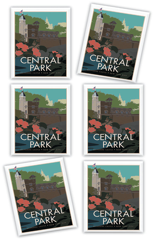 Central Park (Belvedere Castle), New York City - 2.5" x 3.5" Magnet