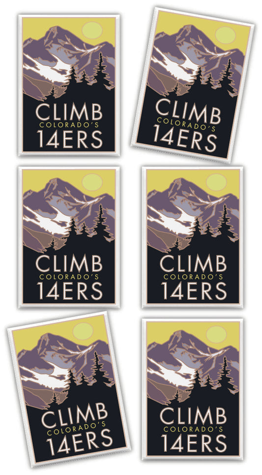 Climb Colorado's 14ers - 2.5" x 3.5" Magnet