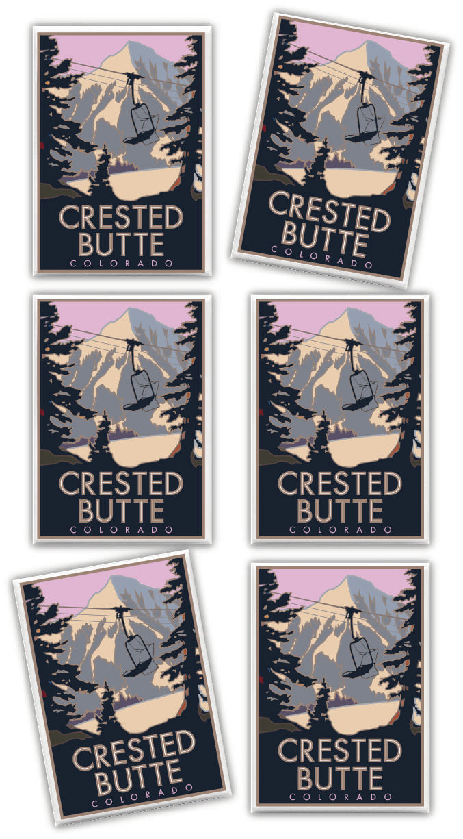 Crested Butte (Winter), Colorado - 2.5" x 3.5" Magnet