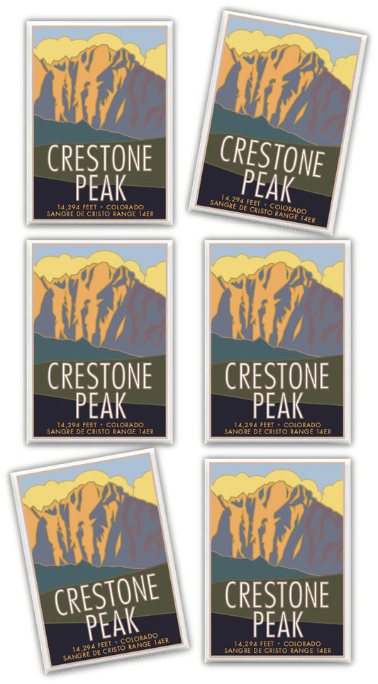 Crestone Peak, Colorado - Colorado 14er - 2.5" x 3.5" Magnet