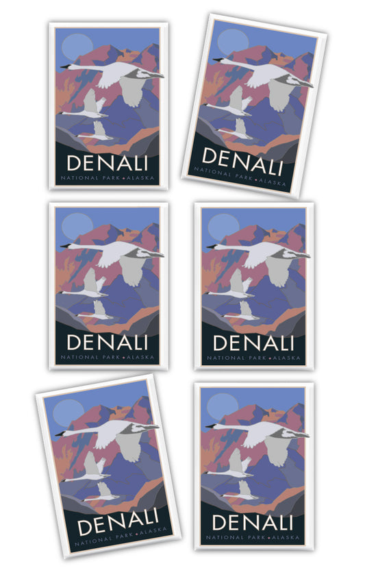 Denali National Park - Alaska - 2.5" x 3.5" Magnet