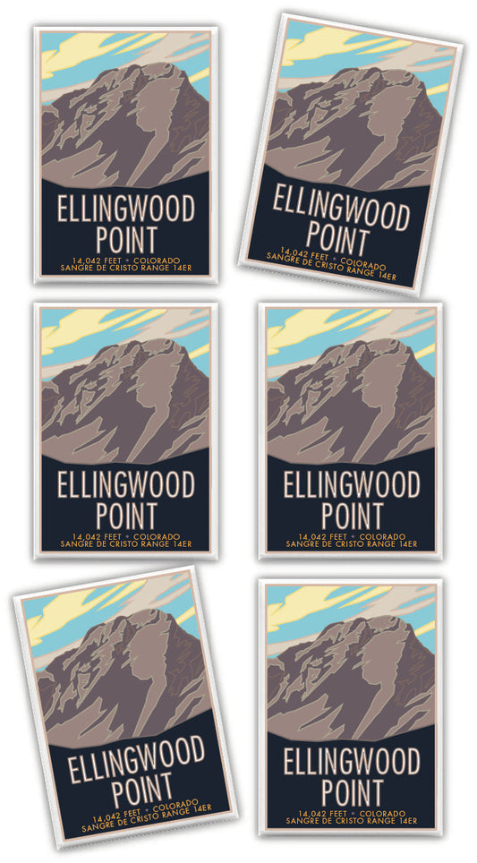 Ellingwood Point, Colorado - Colorado 14er - 2.5" x 3.5" Magnet