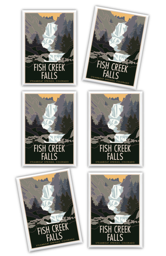 Fish Creek Falls, Steamboat Springs, Colorado - 4" x 6" Sticker