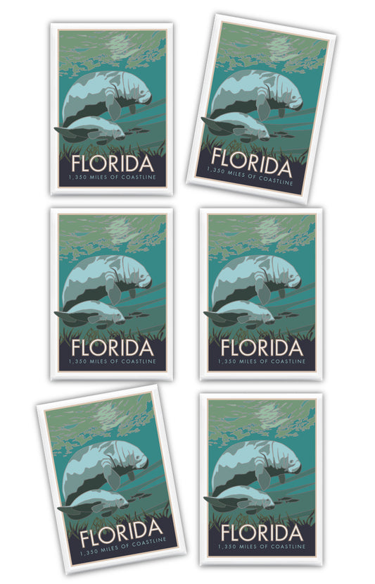 Florida (Manatee) - 2.5" x 3.5" Magnet