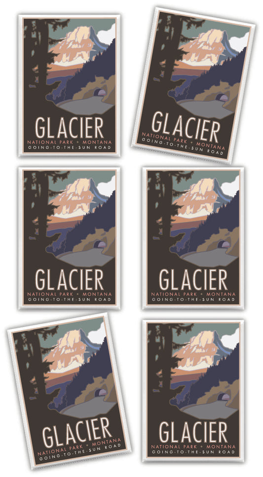 Glacier National Park (Going to the Sun Road), Montana - 2.5" x 3.5" Magnet