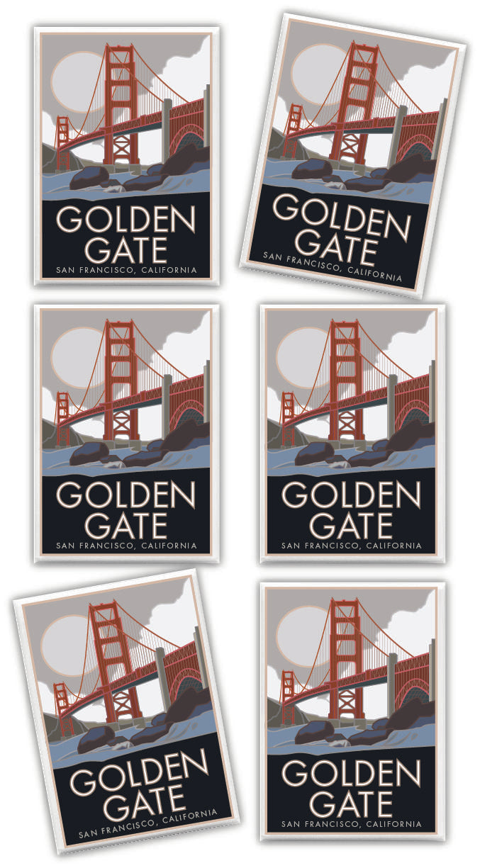 Golden Gate Bridge 2, San Francisco, California - 2.5" x 3.5" Magnet