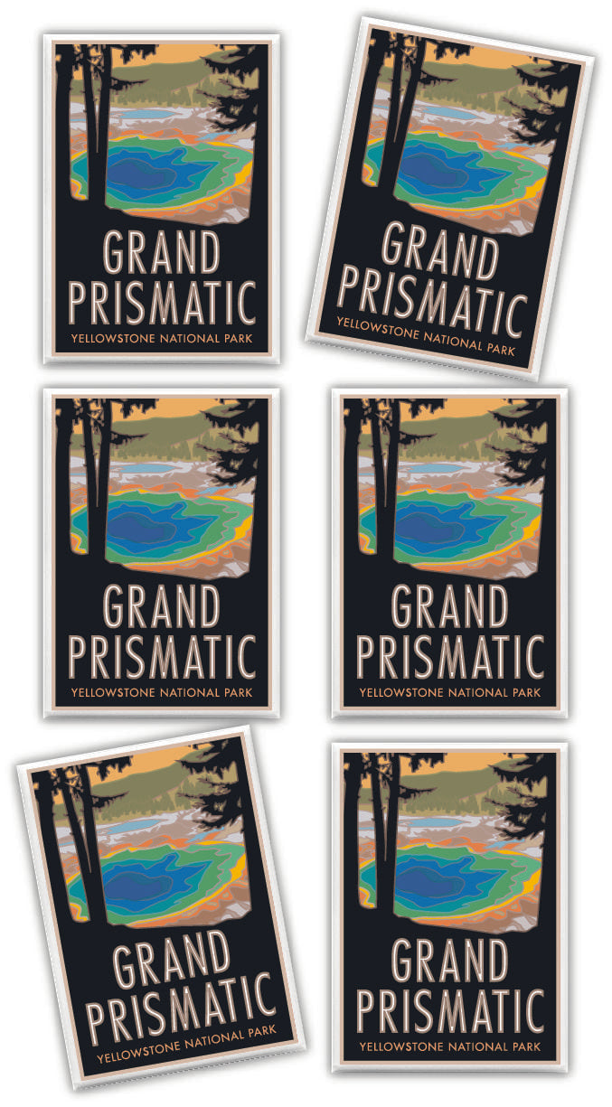 Grand Prismatic Spring, Yellowstone National Park, Wyoming - 2.5" x 3.5" Magnet