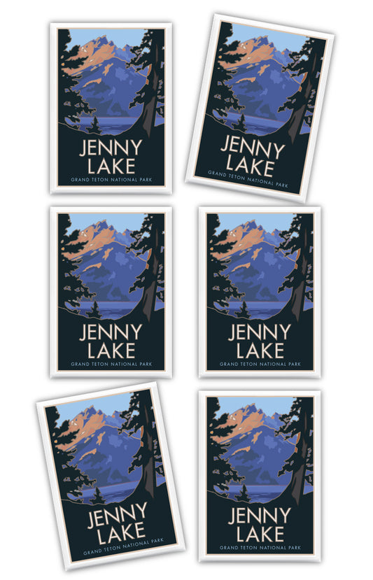 Grand Teton National Park (Jenny Lake) #2, Wyoming - 2.5" x 3.5" Magnet