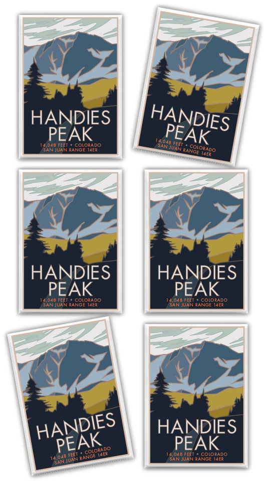 Handies Peak, Colorado - Colorado 14er - 2.5" x 3.5" Magnet