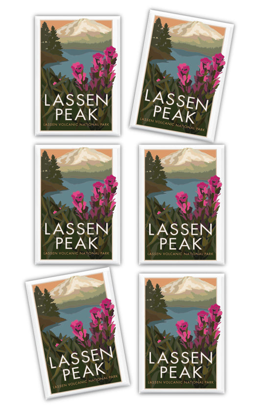 Lassen Peak - California - 2.5" x 3.5" Magnet