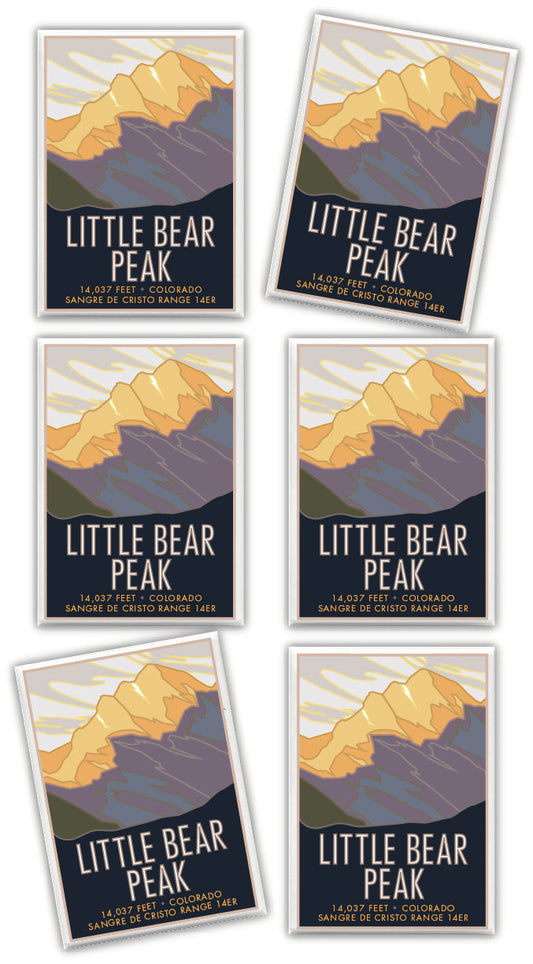 Little Bear Peak, Colorado - Colorado 14er - 2.5" x 3.5" Magnet