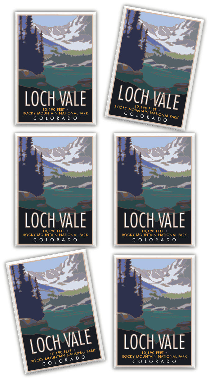 Loch Vale, Rocky Mountain National Park, Colorado - 2.5" x 3.5" Magnet