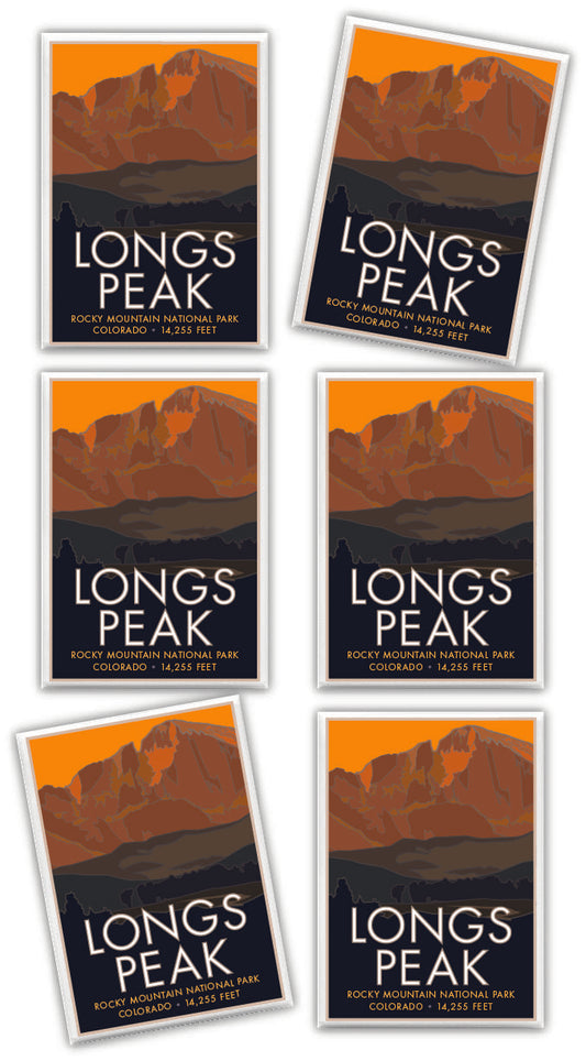 Longs Peak 3 (Dusk), Colorado - Colorado 14er - 2.5" x 3.5" Magnet