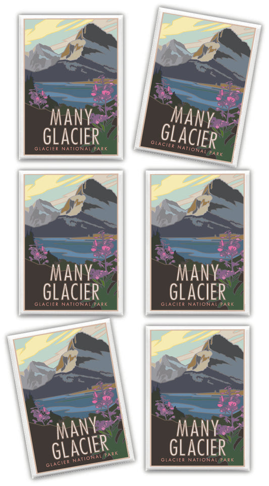 Many Glacier (Glacier National Park) Montana - 2.5" x 3.5" Magnet