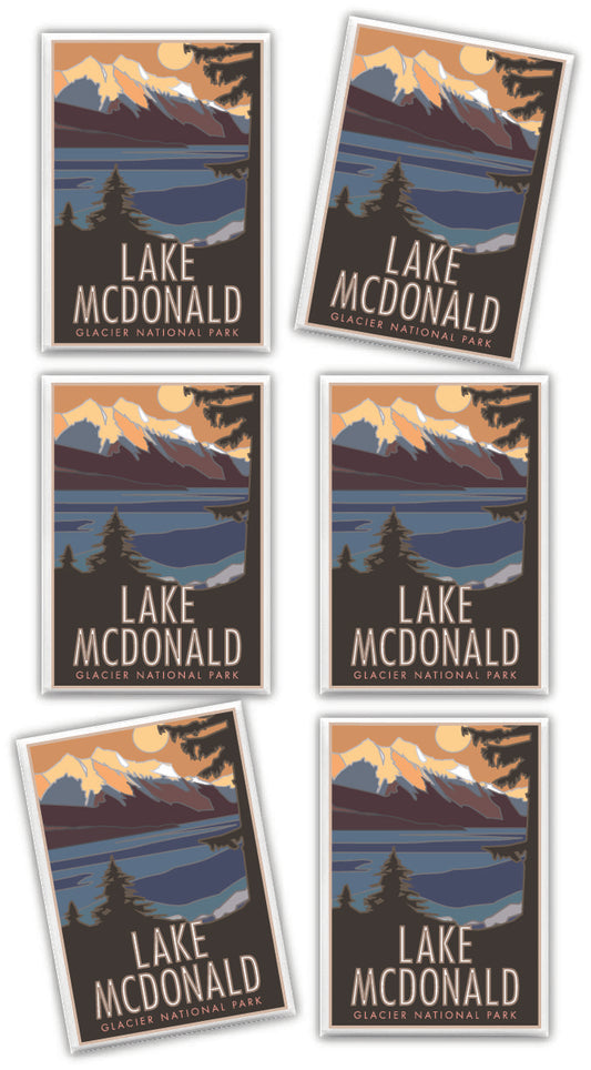 Lake McDonald (Glacier National Park) Montana - 2.5" x 3.5" Magnet