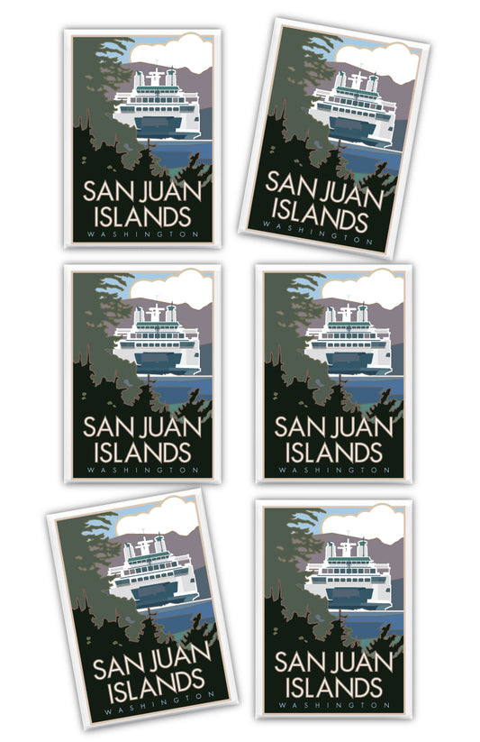 San Juan Islands, Washington - 2.5" x 3.5" Magnet