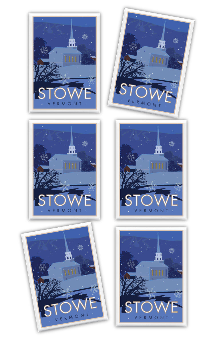 Stowe, Vermont - Village - 2.5" x 3.5" Magnet