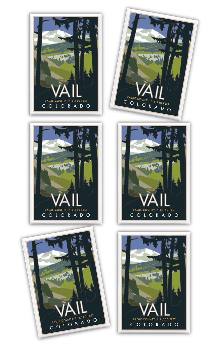 Vail Basin, Summer - 2.5" x 3.5" Magnet