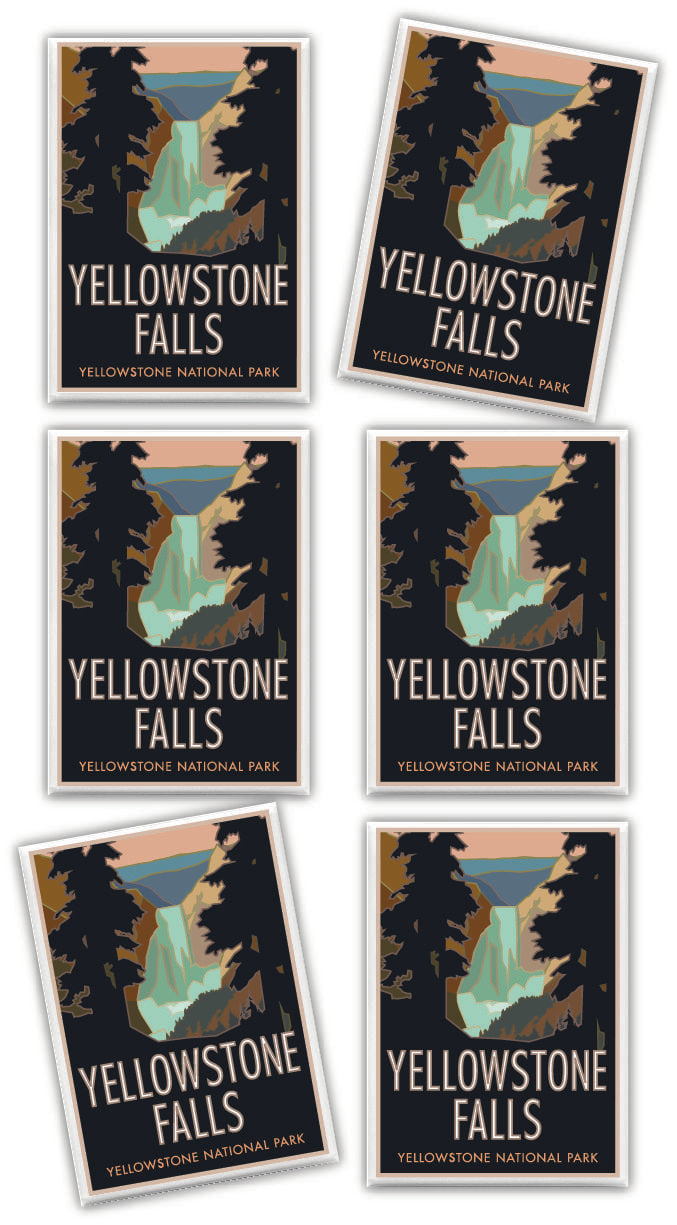 Yellowstone Falls, Yellowstone National Park, Wyoming - 2.5" x 3.5" Magnet